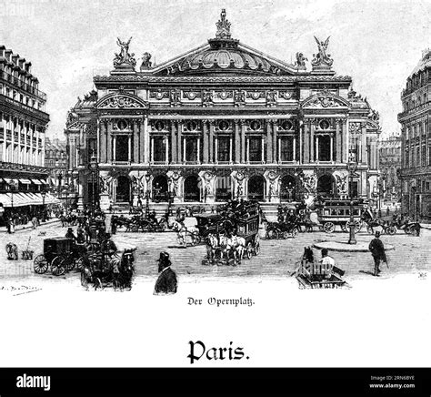 Opera Garnier or Palais Garnier, Opera Square, Paris, architect Charles ...