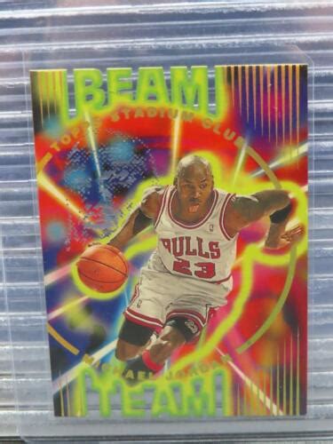 1995 96 Topps Stadium Club Michael Jordan Beam Team B14 Chicago Bulls