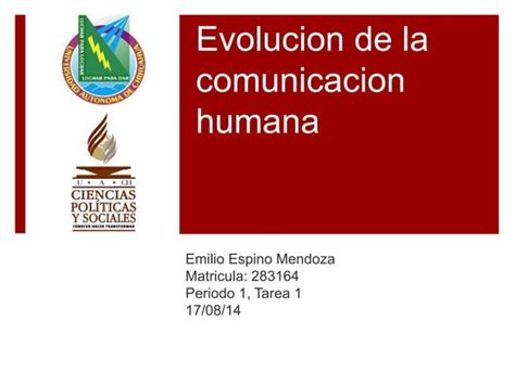 Evolucion De La Comunicacion Humana Ppt