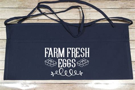 Egg Apron Chicken Apron Homesteading Apron Crazy Chicken Etsy