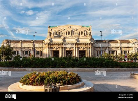 Milan, Italy - July 24, 2011 : Milan Central Railway Station, external ...