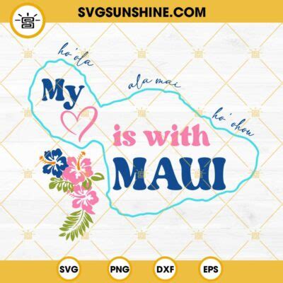 Maui SVG Maui Strong SVG PNG Files