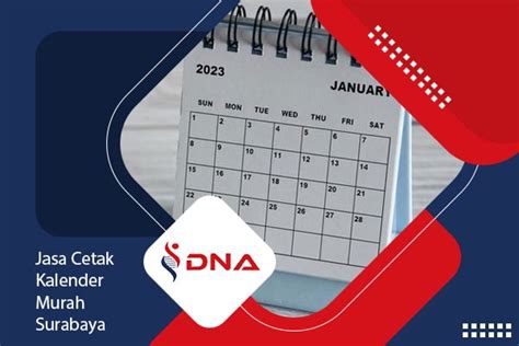 Jasa Cetak Kalender Murah Surabaya Dna Jaya Group