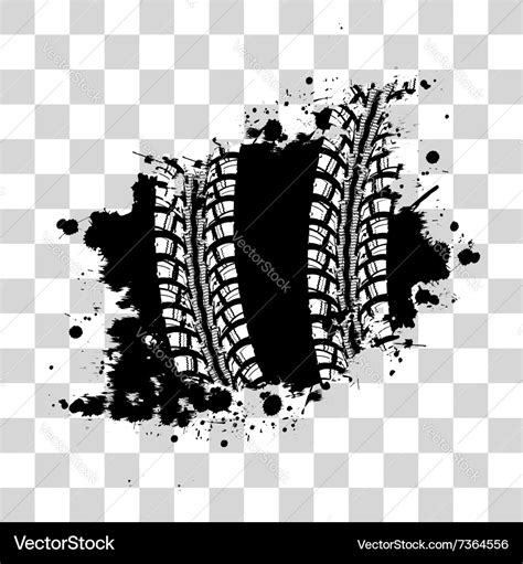 Tire Tracks Royalty Free Vector Image Vectorstock