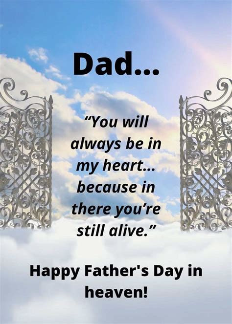 Happy Fathers Day Greetings In Heaven For Dad From Daughter And Son