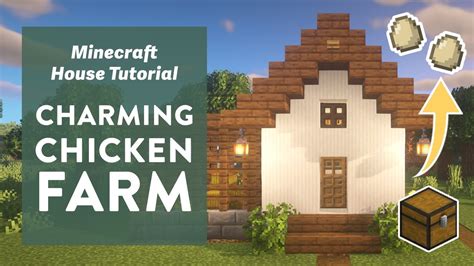 Minecraft How To Build A Charming Chicken Coop Farm With Automatic Egg Collection Youtube