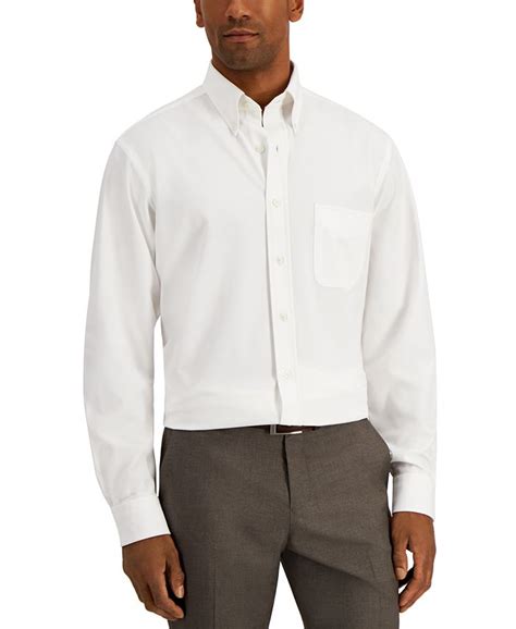 Club Room Mens Regular Fit Traveler Dress Shirt Created For Macys