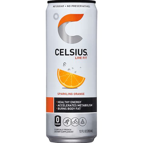 Celsius® Live Fit Sparkling Orange Dietary Supplement 12 Fl Oz Can