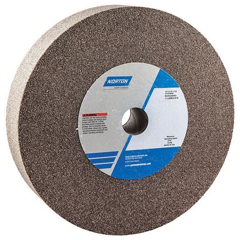 Norton Abrasives Grinding Wheel 12 In Dia AO 46 G Brown