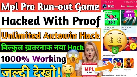 Mpl Pro Run Out Game Hacked Mpl Pro Today Hack Tricks Mpl Pro All