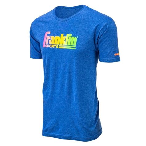 Franklin Sports Retro Rainbow Logo T-Shirt - Men's + Women's Athletic ...