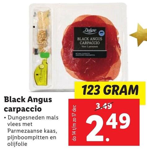 Black Angus Carpaccio G Aanbieding Bij Lidl