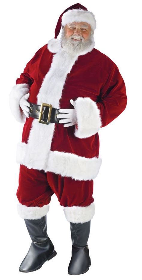 99 Ultra Velvet Santa Claus Suit 40 48 Deluxe Professional Mens