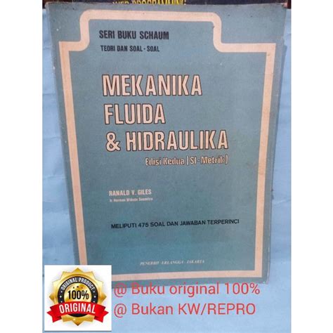 Jual Buku Original Mekanika Fluida Dan Hidraulika Seri Schaum