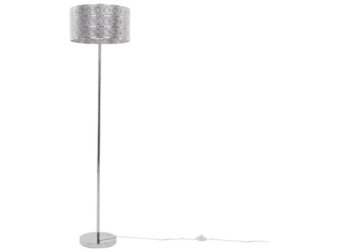 Lampa podłogowa metalowa srebrna NUON 61157 sklep BRW