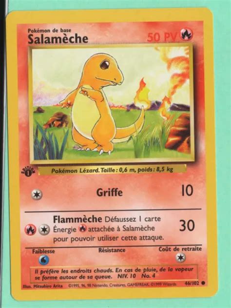 Carte Pokemon Salam Che Set De Base Edition Eur