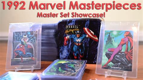 Marvel Masterpieces Master Set Showcase Factory Tin Card Set