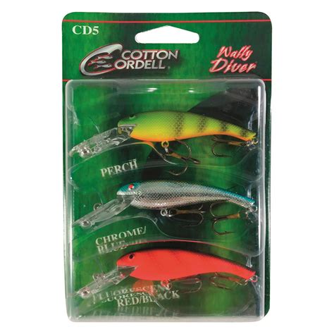 Cotton Cordell Wally Diver Crankbaits 3 Pieces 734235 Crankbaits At