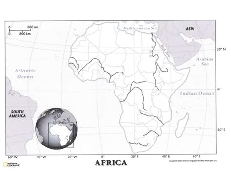 Africa Map for Map quiz