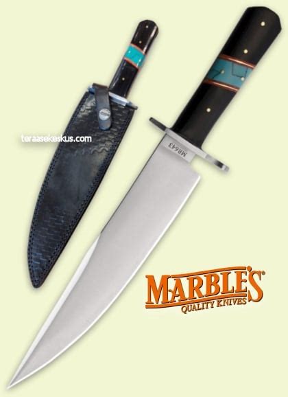 Marbles Turquoise Toothpick Bowie Knife