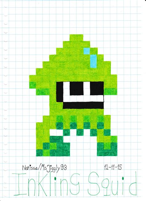 Inkling Squid (Green) by MsJiggly93 on DeviantArt