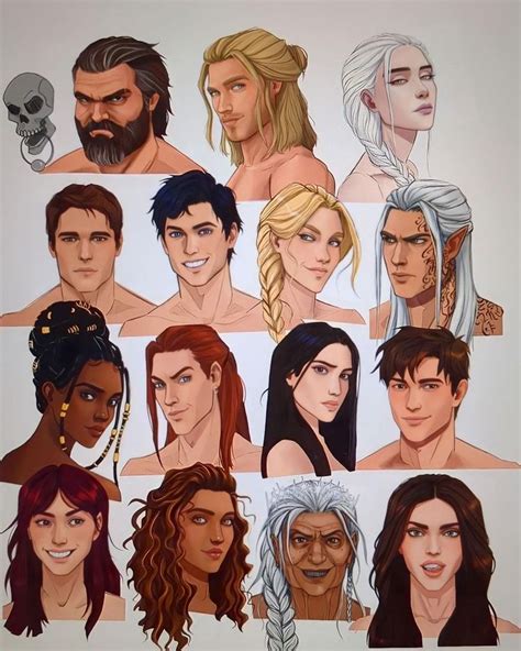 𝑨𝒔𝒎𝒂 On Instagram “can You Name All These Throne Of Glass Characters🌚 Art By Cou Throne