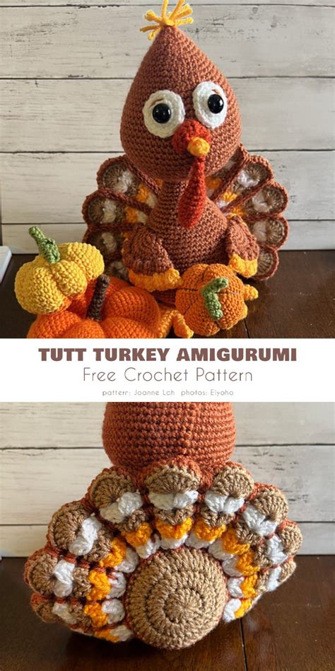 5 Best Amigurumi Turkey Toy Free Crochet Patterns Fall Crochet Patterns Thanksgiving Crochet