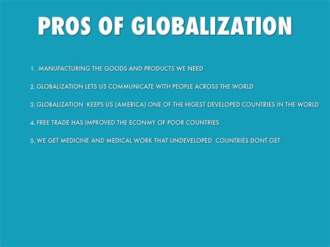 Essay Pros And Cons Of Globalization Related Topics