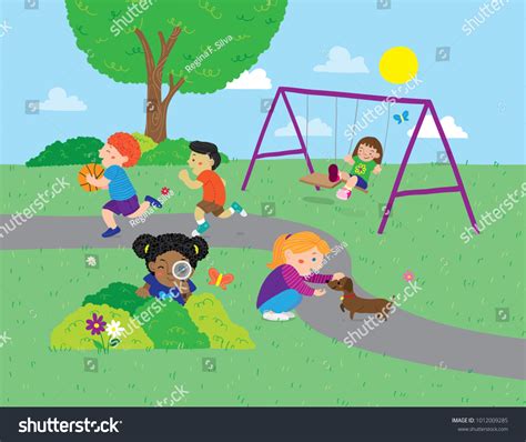 39,989 Children park drawing Images, Stock Photos & Vectors | Shutterstock