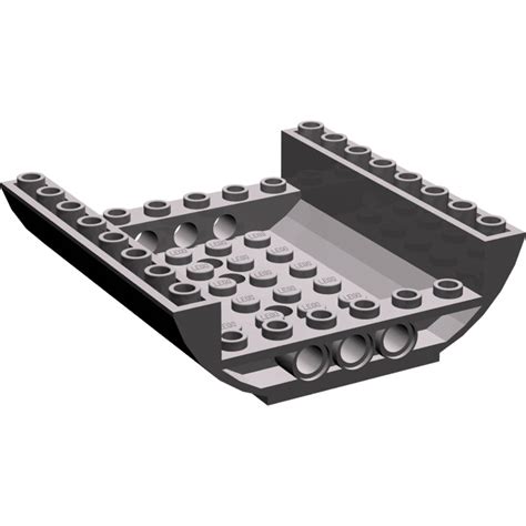 Lego Dark Stone Gray Slope X X Curved Inverted Double