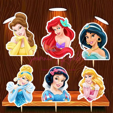 Free Printable Disney Princess Cake Toppers Peter Brown Bruidstaart