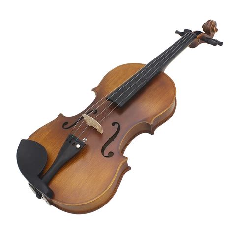 44 Full Size Violin Fiddle Matte Finish Spruce Face Board Ebony