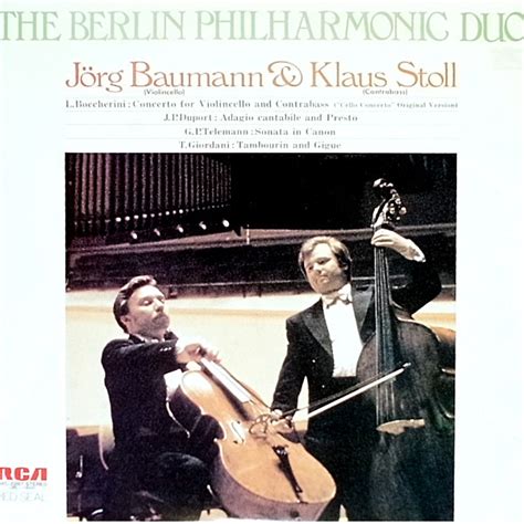 Jörg Baumann Klaus Stoll The Berlin Philharmonic Duo 1979 Vinyl