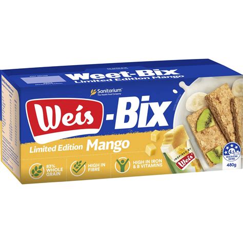 Weet Bix Limited Edition Weis Mango 480g Woolworths