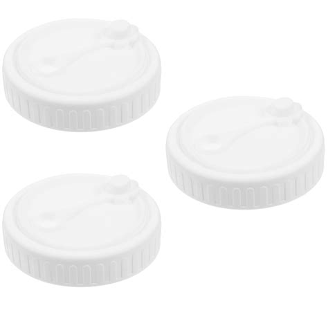 3 Pack Mason Cup Lids Silicone Lids Mason Jar Lids with Holes Fermenting Lids Small Mason Jar ...