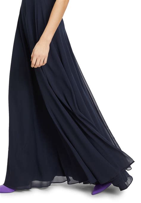 Damen Abendkleid Mit Volant