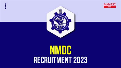 Nmdc Recruitment Apply Online For Executive Trainee Posts