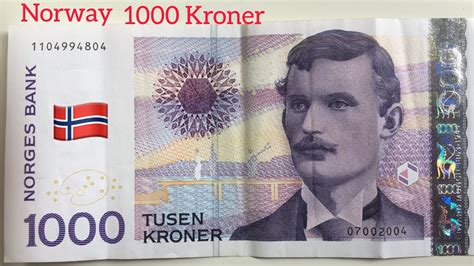 Norwaynorwegian 1000 Krone Banknotes This Banknotes Finish October