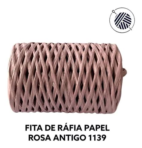 Fio De Papel R Fia Modelo Fita Raffia Croch Papel