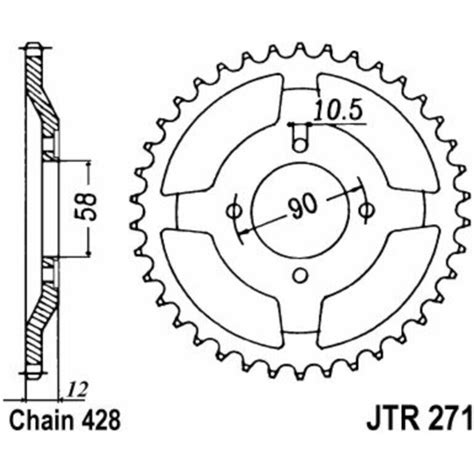 Jt Sprockets Standard Stahlritzel Hinten Steel Rear Sprocket