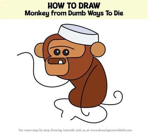 How to Draw Monkey from Dumb Ways To Die (Dumb Ways To Die) Step by ...