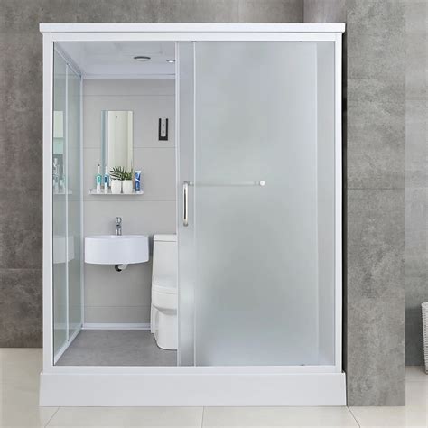 Relax Modern Prefab Bathroom Unit Shower Room With Toilet Prefab