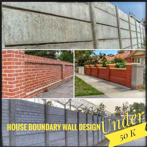 Home Boundary Wall Design- Under 50 Thousands - Civil Engineering ...