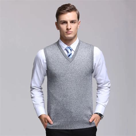 2017 New Fashion Sleeveless Mens Pullovers For Fallwinter Knitted