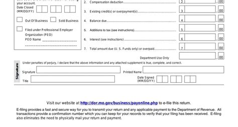 Mo 941 Form ≡ Fill Out Printable Pdf Forms Online