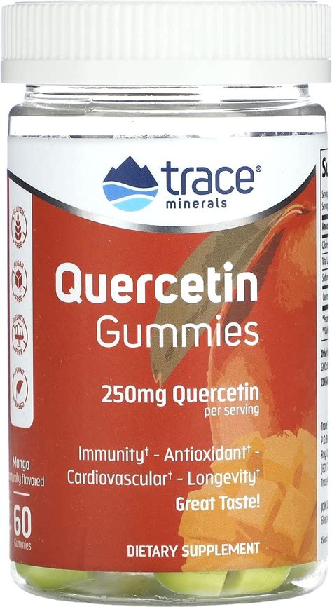 Amazon Trace Minerals Quercetin Gummies 250mg Per Serving