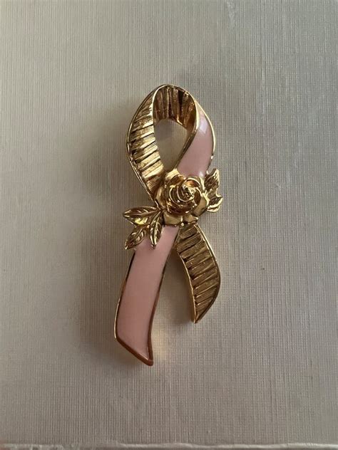 Vintage Avon Breast Cancer Pin Gem