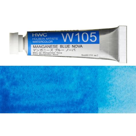 Holbein Artist Watercolour Manganese Blue Nova 5ml W105B Black November