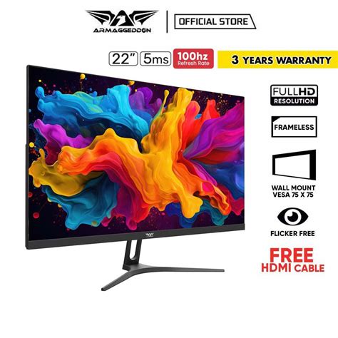 Armaggeddon Pixxel PF22HD SUPER 100Hz 5Ms Gaming Monitor