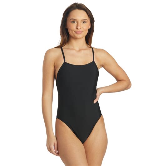 Jolyn Womens Jackson 4 Solid One Piece Swimsuit Black At